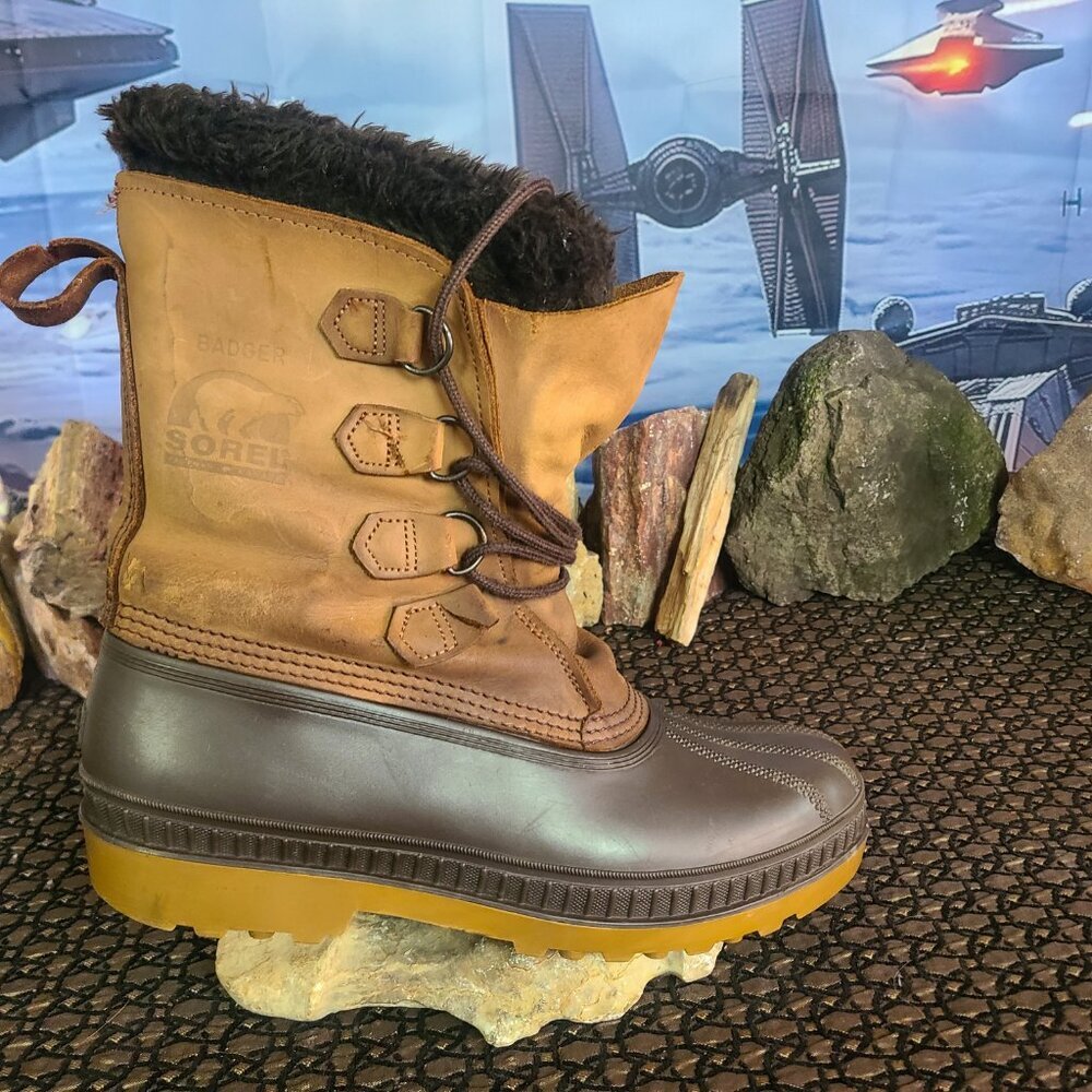 Sorel Mens BADGER Duck Boots sz 9 Canada - Picture 7 of 16